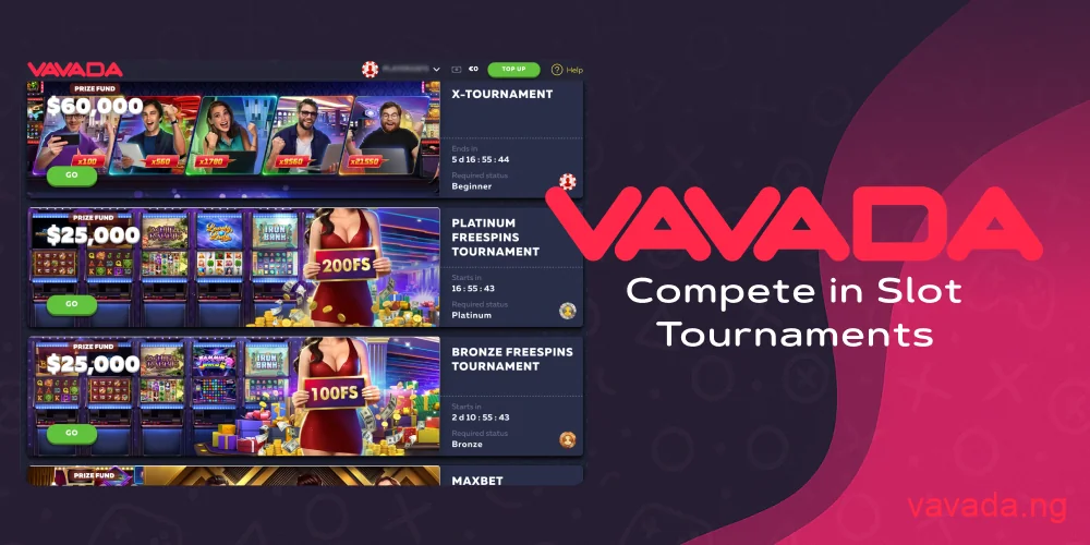 Vavada slot tournaments with big prizes