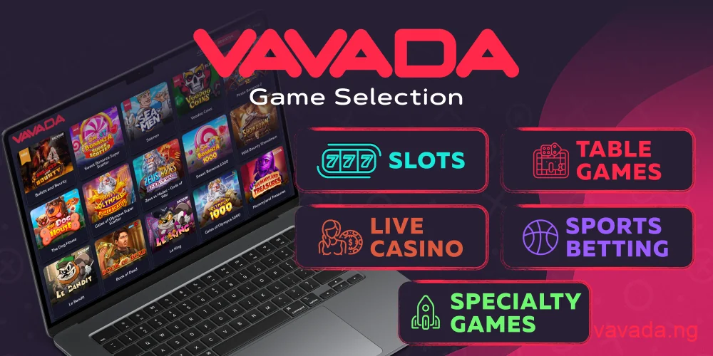 Vavada Casino diverse game selection