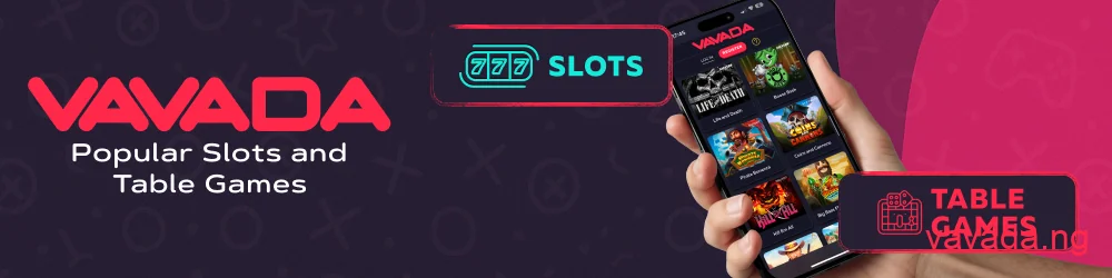 Popular games in Vavada mobile app