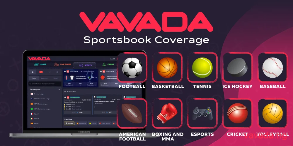 Vavada Casino sports betting coverage