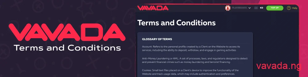 Vavada Casino terms and conditions overview