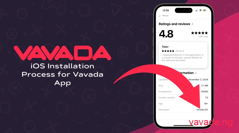 Check developer to confirm Vavada app