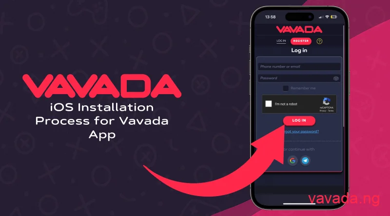 Sign in or register in Vavada app